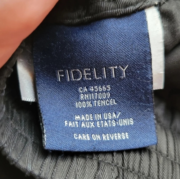 Fidelity Black Tencel  Lightweight Causal Jogger Pant - Picture 8 of 12